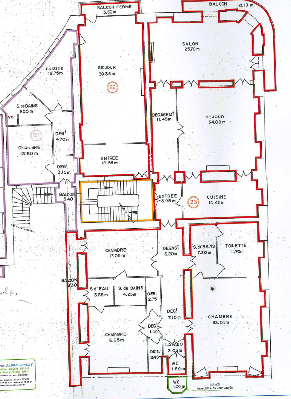 plan appartement 2 avenue jean jaurès